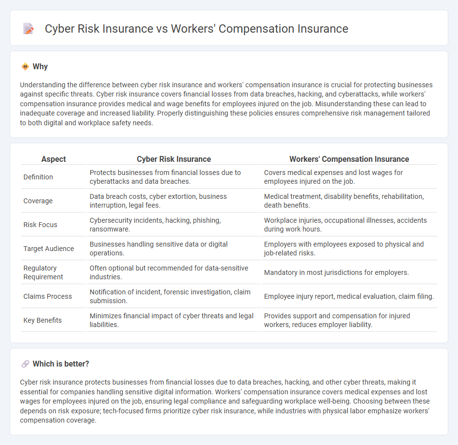Cyber Risk Insurance vs Workers' Compensation Insurance in Insurance
