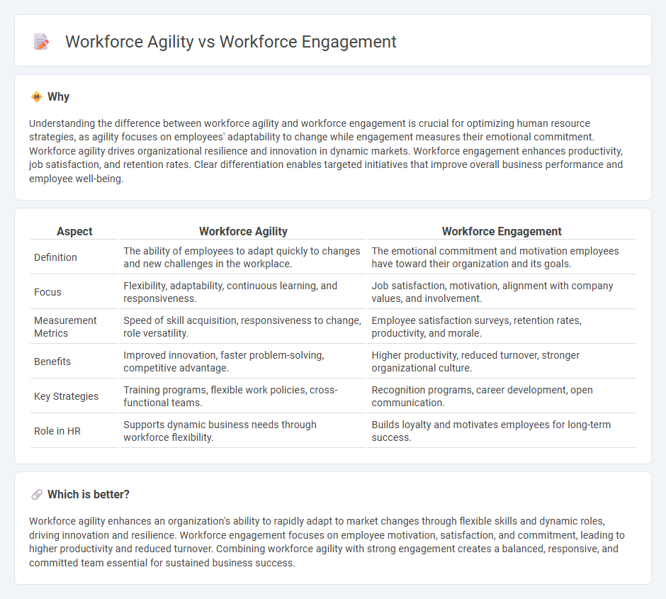 Workforce Agility vs Workforce Engagement in Human Resources