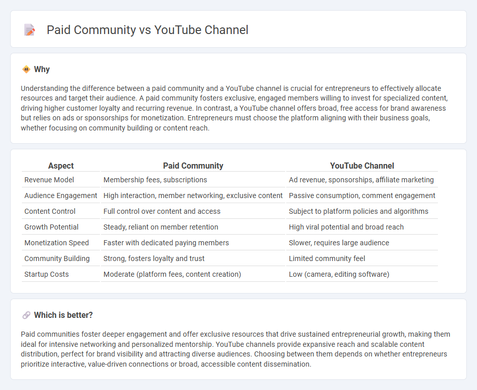Paid Community vs Youtube Channel in Entrepreneurship