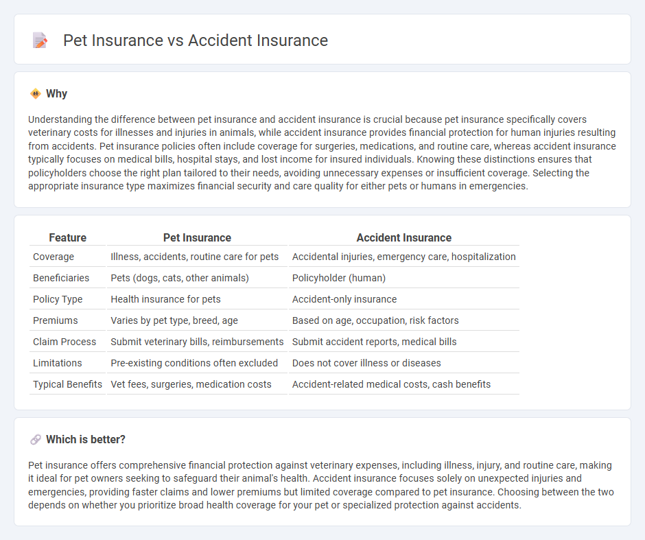 Pet Insurance vs Accident Insurance in Insurance