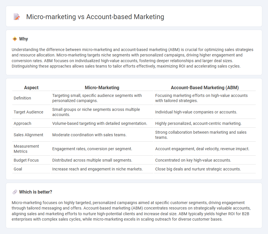 Micro-Marketing vs Account-Based Marketing in Sales