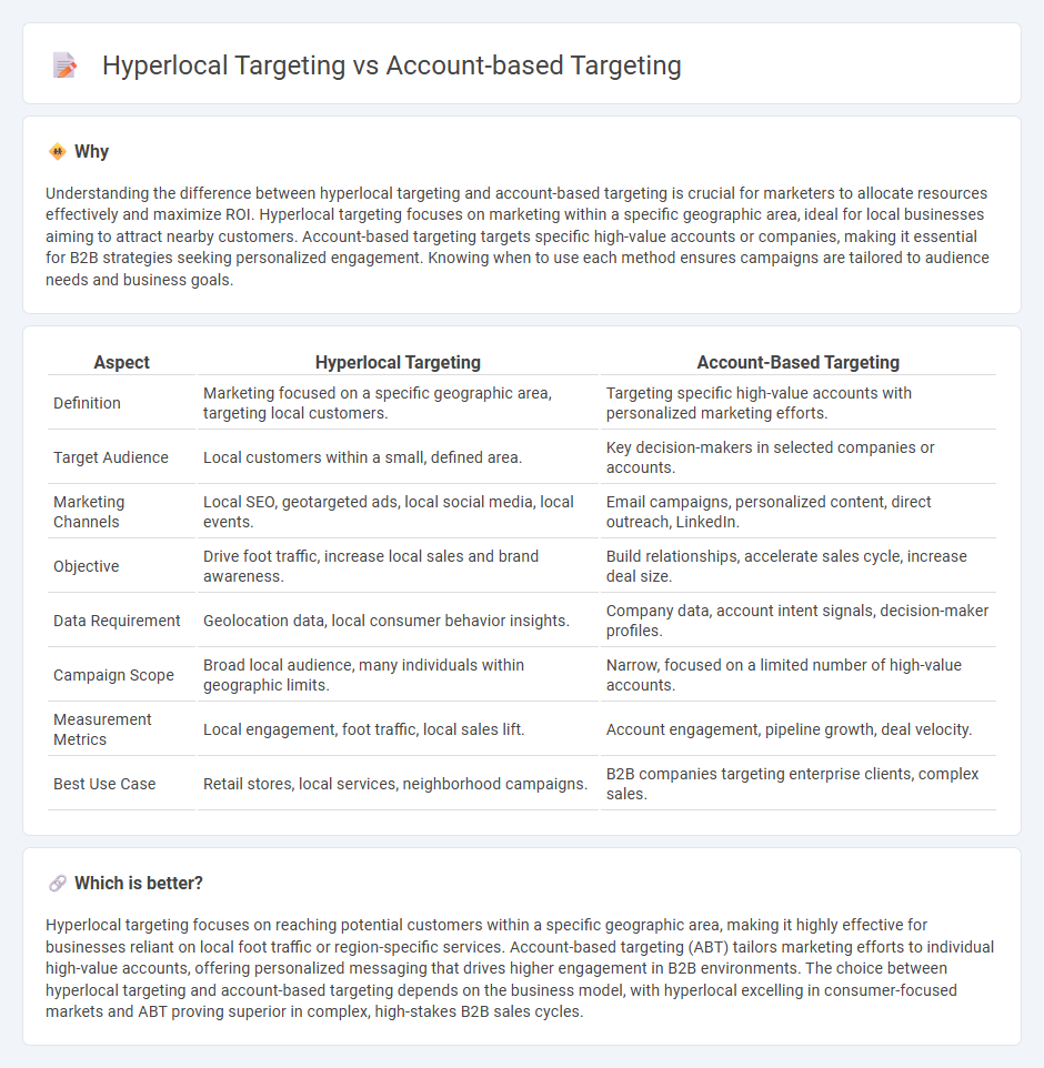 Hyperlocal Targeting vs Account-Based Targeting in Marketing