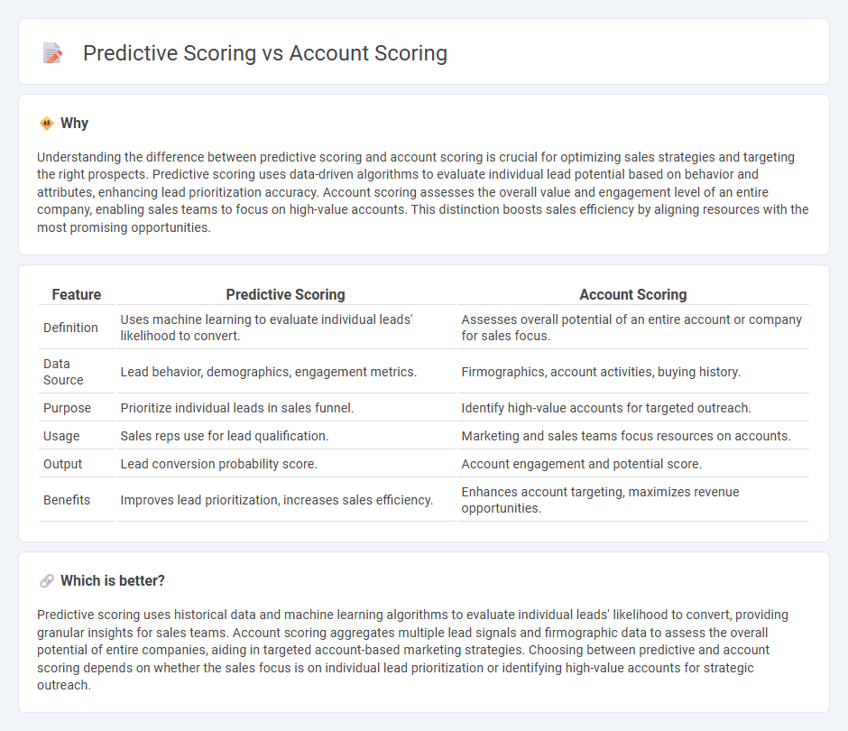Predictive Scoring vs Account Scoring in Sales