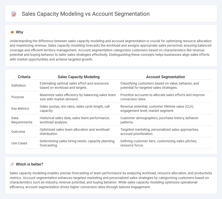 Sales Capacity Modeling vs Account Segmentation in Sales