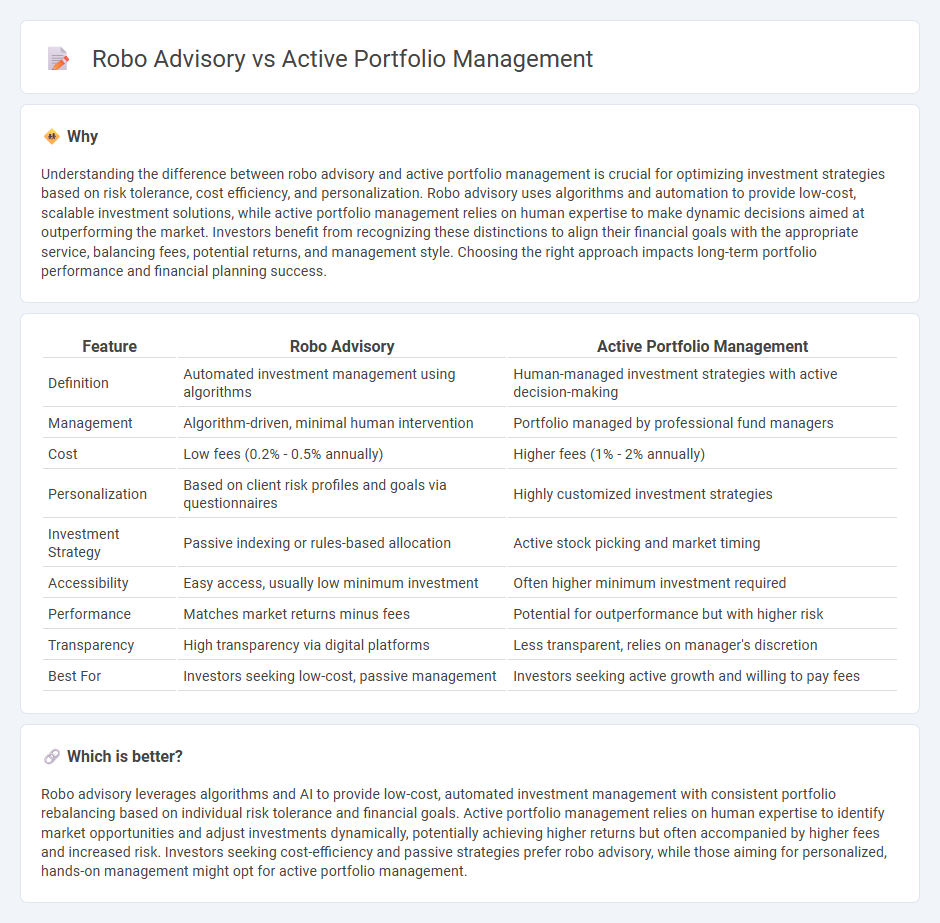 Robo Advisory vs Active Portfolio Management in Finance