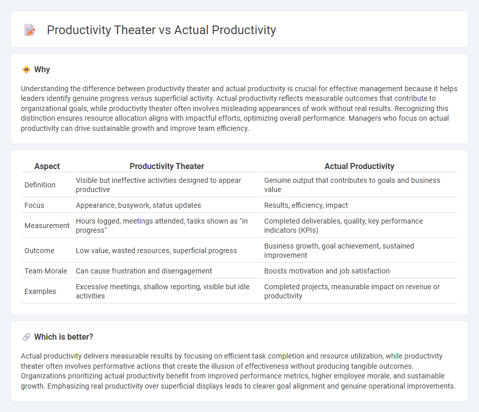 Productivity Theater vs Actual Productivity in Management