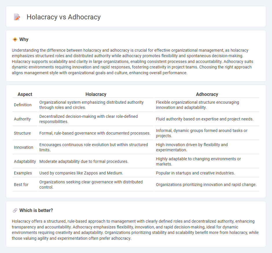 Holacracy vs Adhocracy in Management