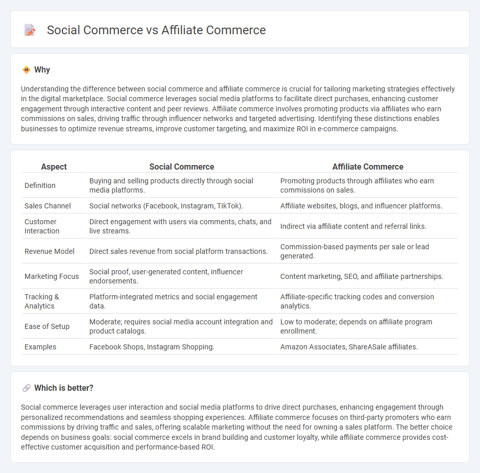 Social Commerce vs Affiliate Commerce in Commerce
