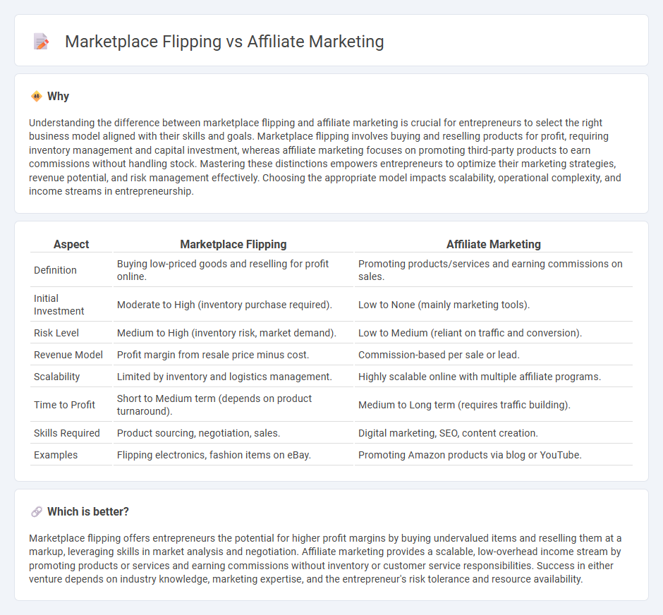 Marketplace Flipping vs Affiliate Marketing in Entrepreneurship