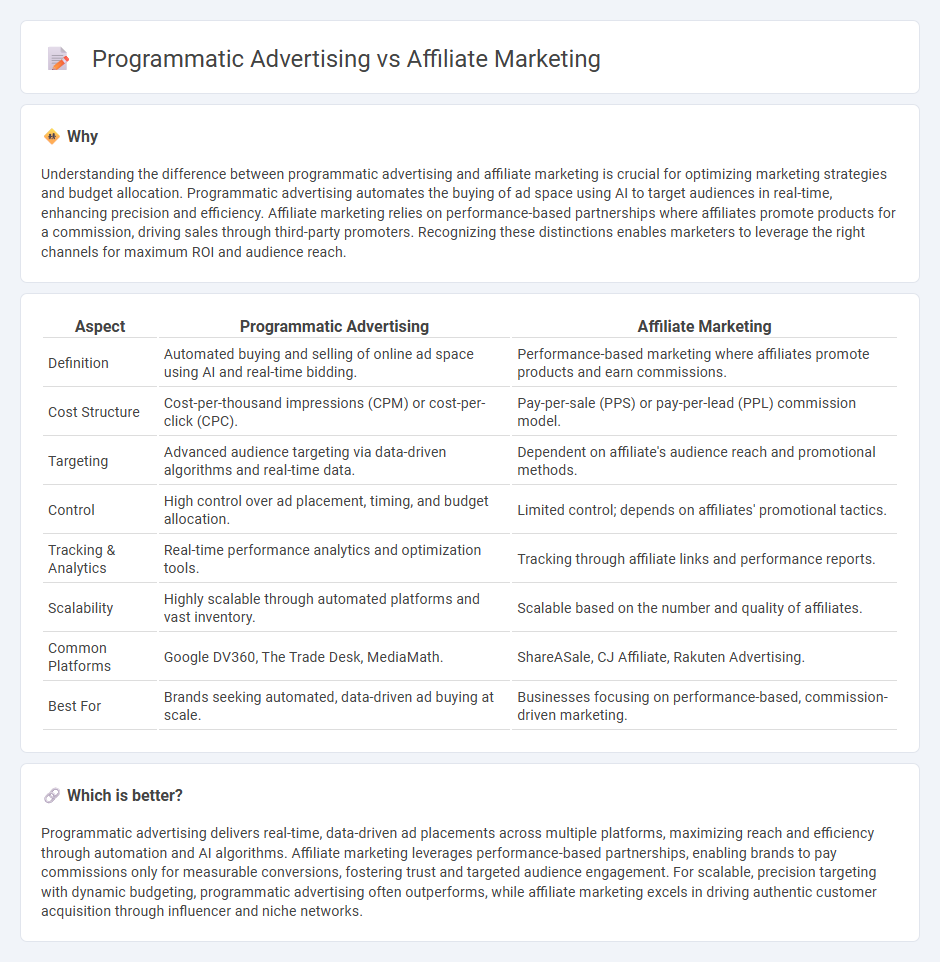 Programmatic Advertising vs Affiliate Marketing in Marketing