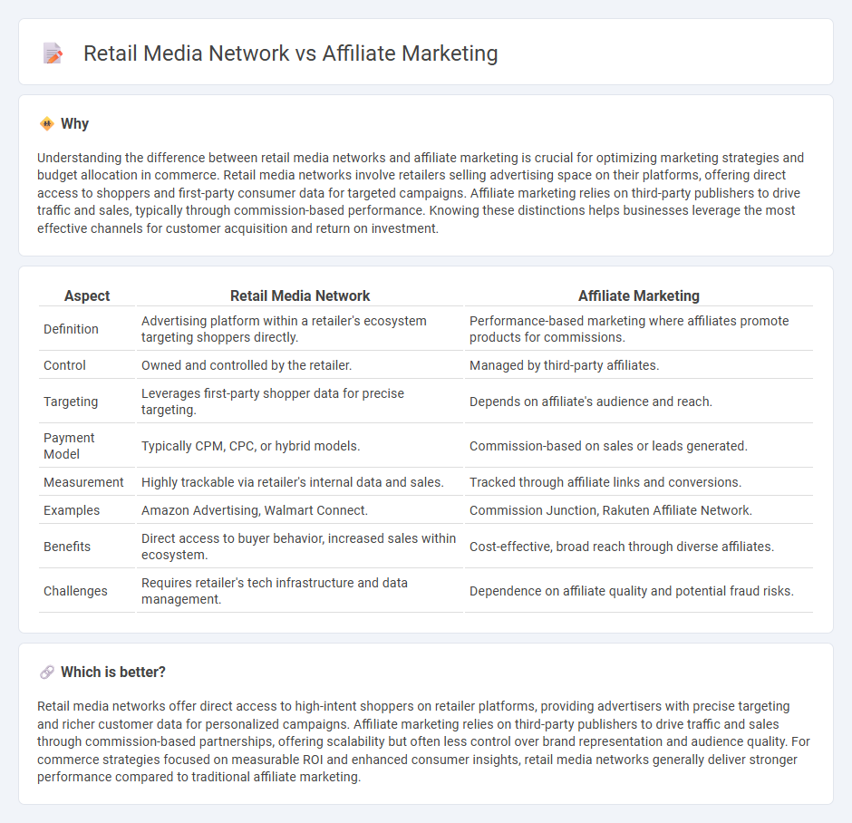 Retail Media Network vs Affiliate Marketing in Commerce
