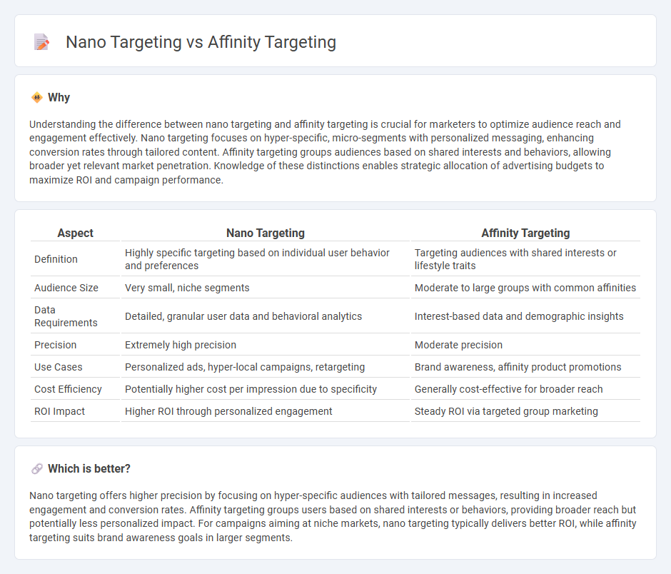 Nano Targeting vs Affinity Targeting in Marketing