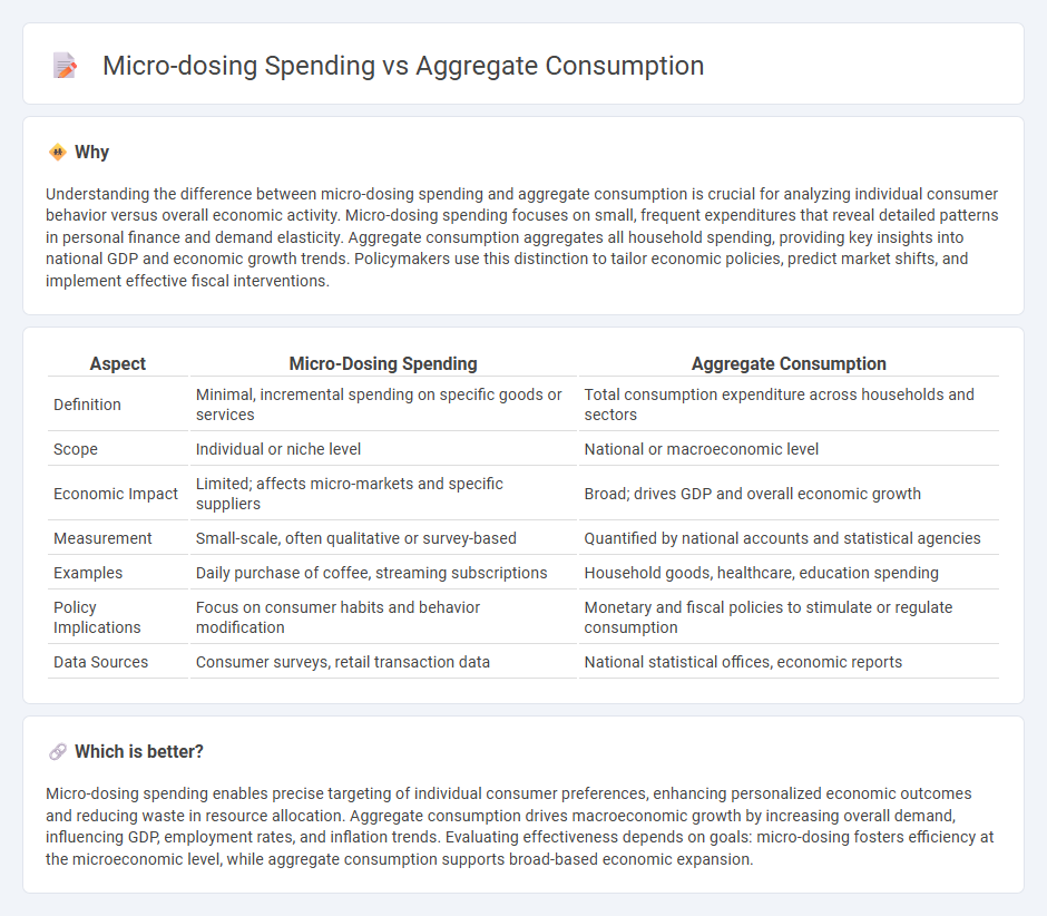 Micro-Dosing Spending vs Aggregate Consumption in Economy