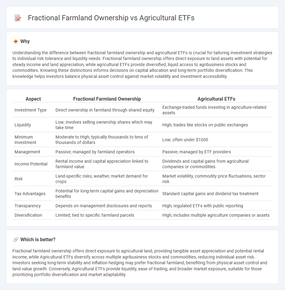 Fractional Farmland Ownership vs Agricultural Etfs in Investment