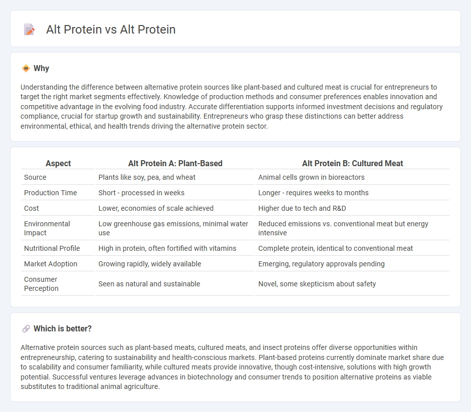 Alt Protein vs Alt Protein in Entrepreneurship