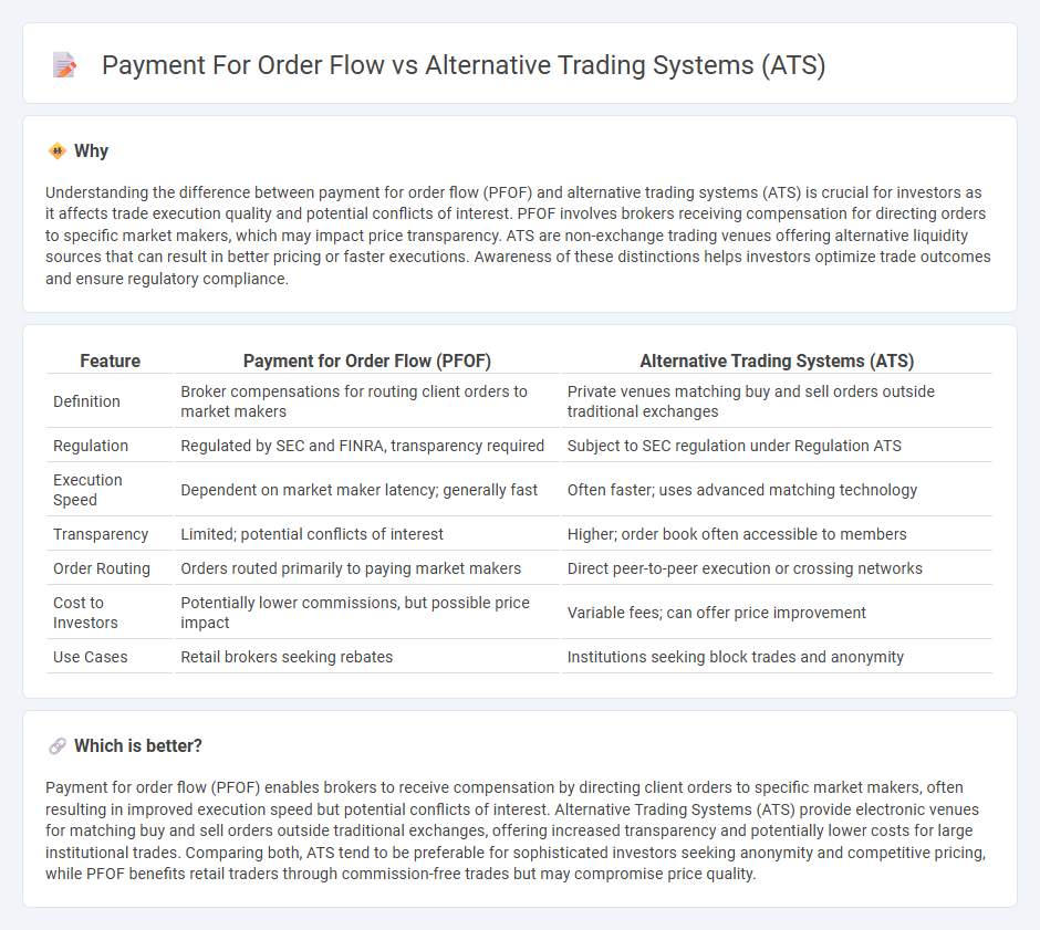 Payment For Order Flow vs Alternative Trading Systems (Ats) in Finance