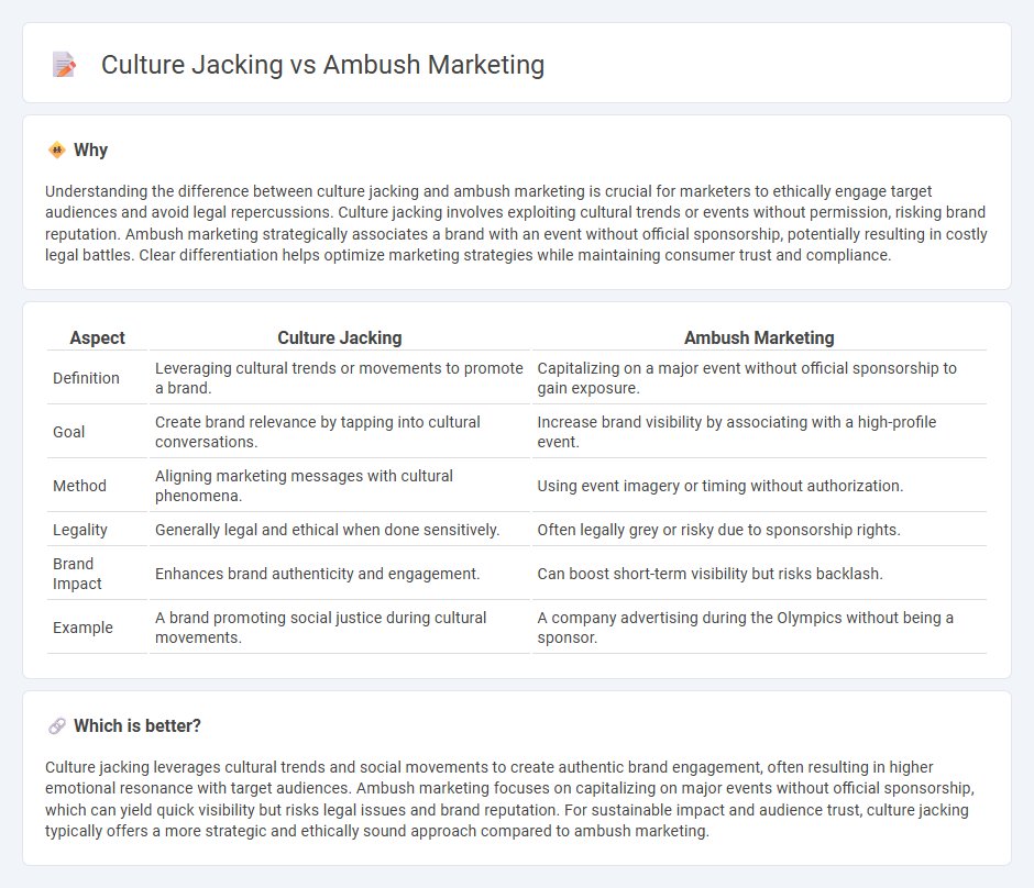 Culture Jacking vs Ambush Marketing in Marketing