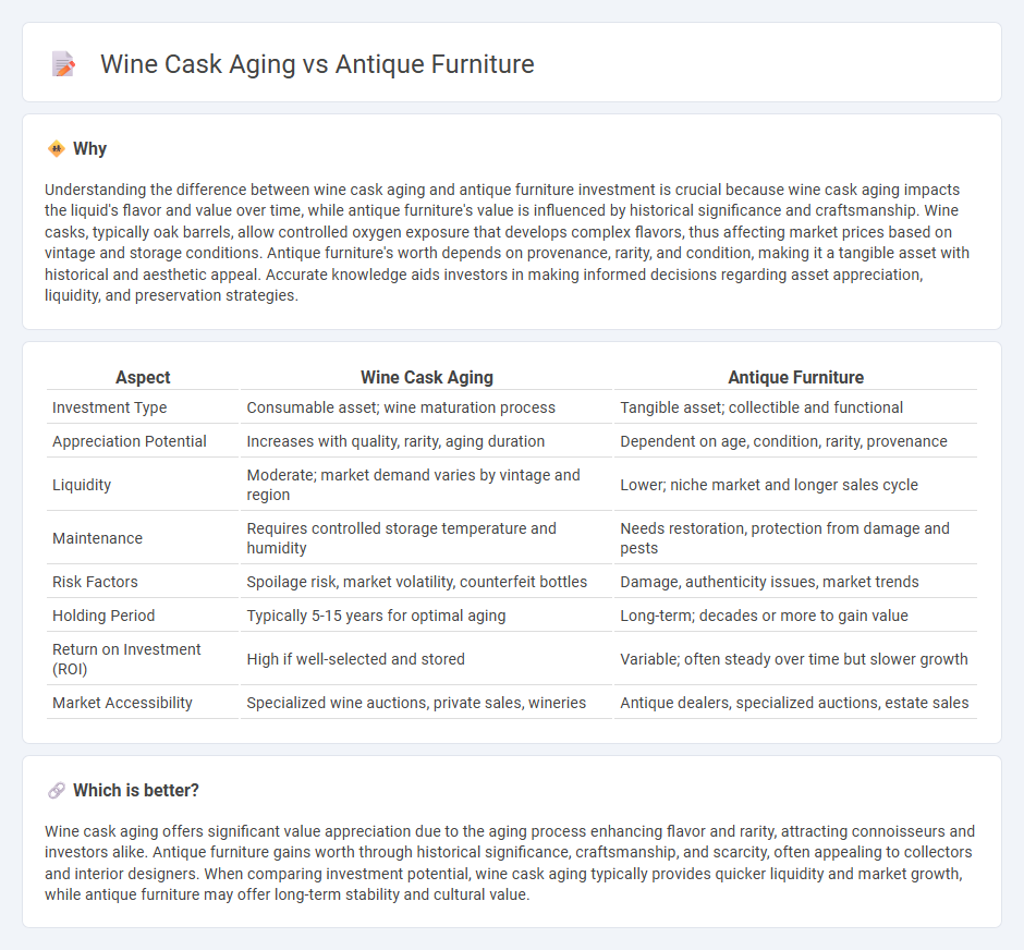 Wine Cask Aging vs Antique Furniture in Investment