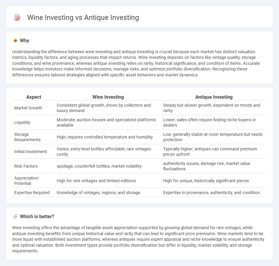 Wine Investing vs Antique Investing in Investment