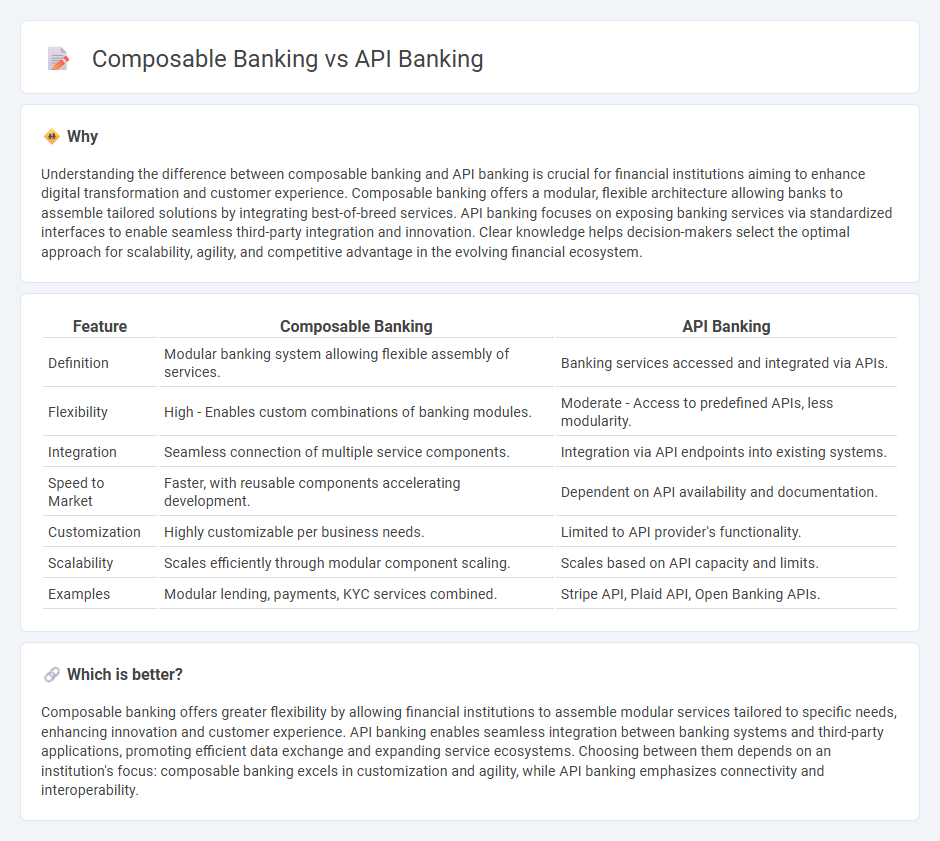 Composable Banking vs Api Banking in Banking