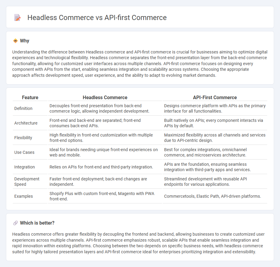Headless Commerce vs Api-First Commerce in Commerce