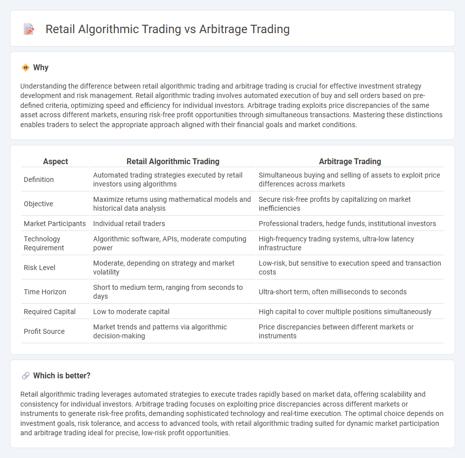 Retail Algorithmic Trading vs Arbitrage Trading in Finance