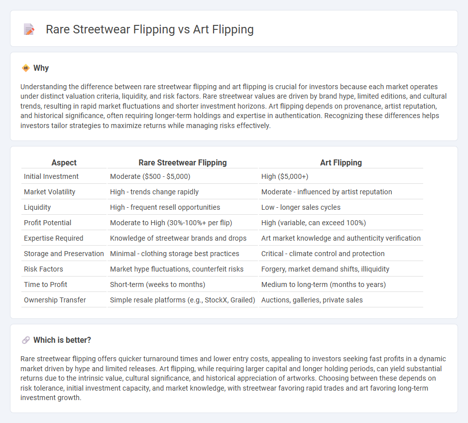 Rare Streetwear Flipping vs Art Flipping in Investment