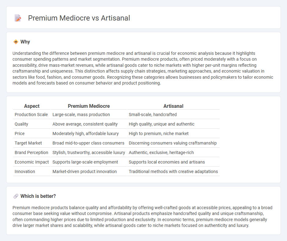 Premium Mediocre vs Artisanal in Economy