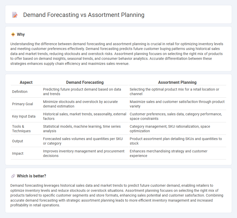 Demand Forecasting vs Assortment Planning in Retail