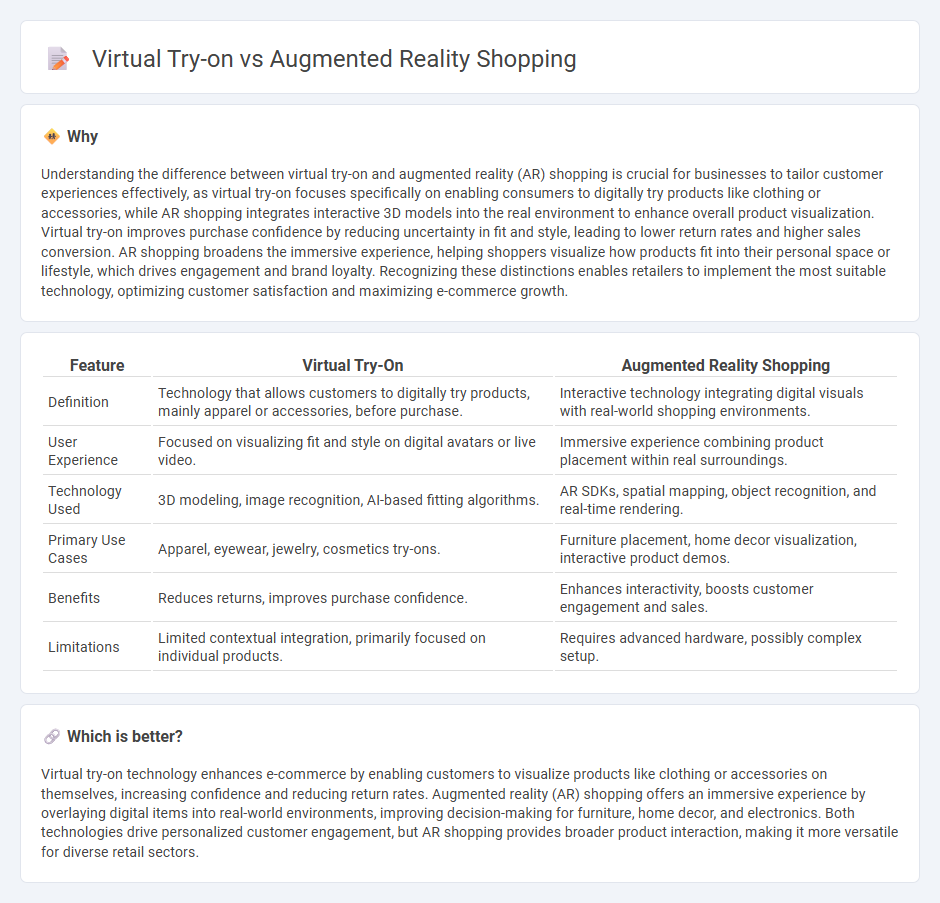Virtual Try-On vs Augmented Reality Shopping in Commerce