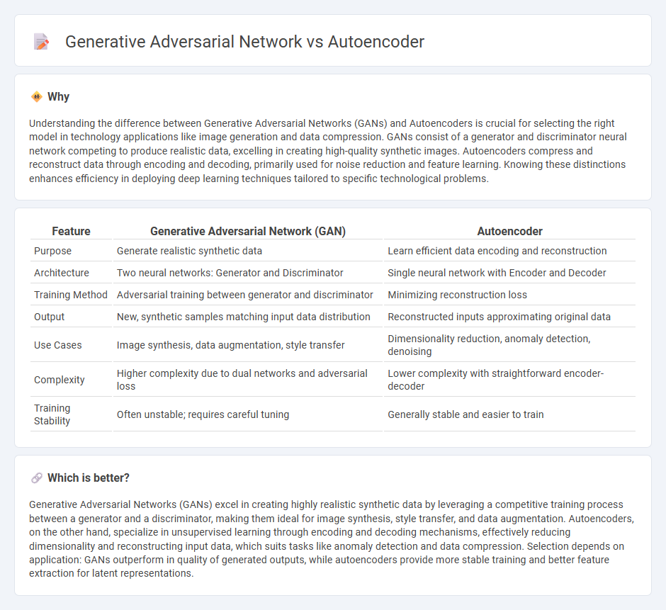Generative Adversarial Network vs Autoencoder in Technology