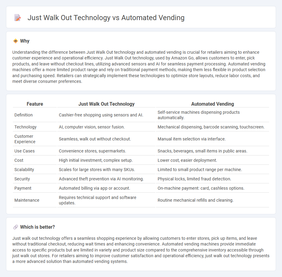Just Walk Out Technology vs Automated Vending in Retail