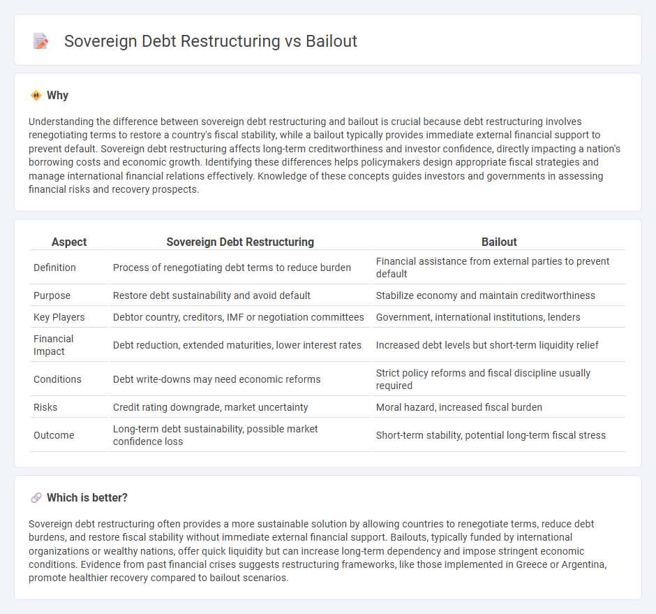 Sovereign Debt Restructuring vs Bailout in Finance