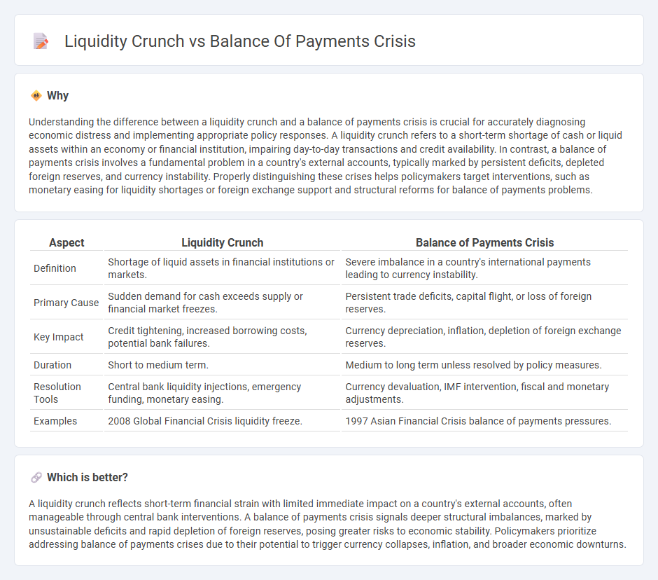 Liquidity Crunch vs Balance Of Payments Crisis in Economy