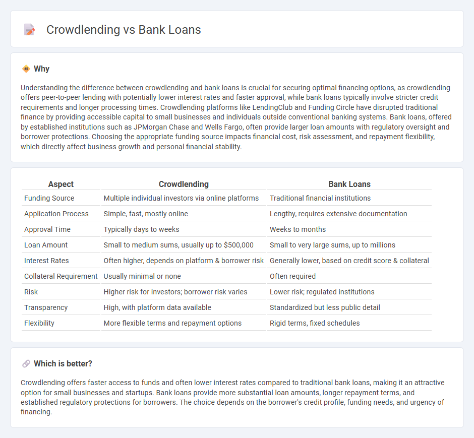 Crowdlending vs Bank Loans in Finance