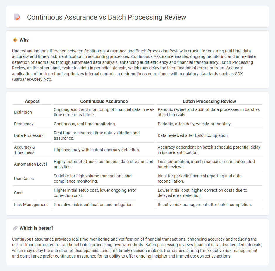Continuous Assurance vs Batch Processing Review in Accounting