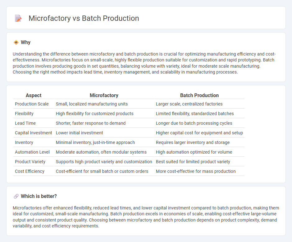 Microfactory vs Batch Production in Manufacturing