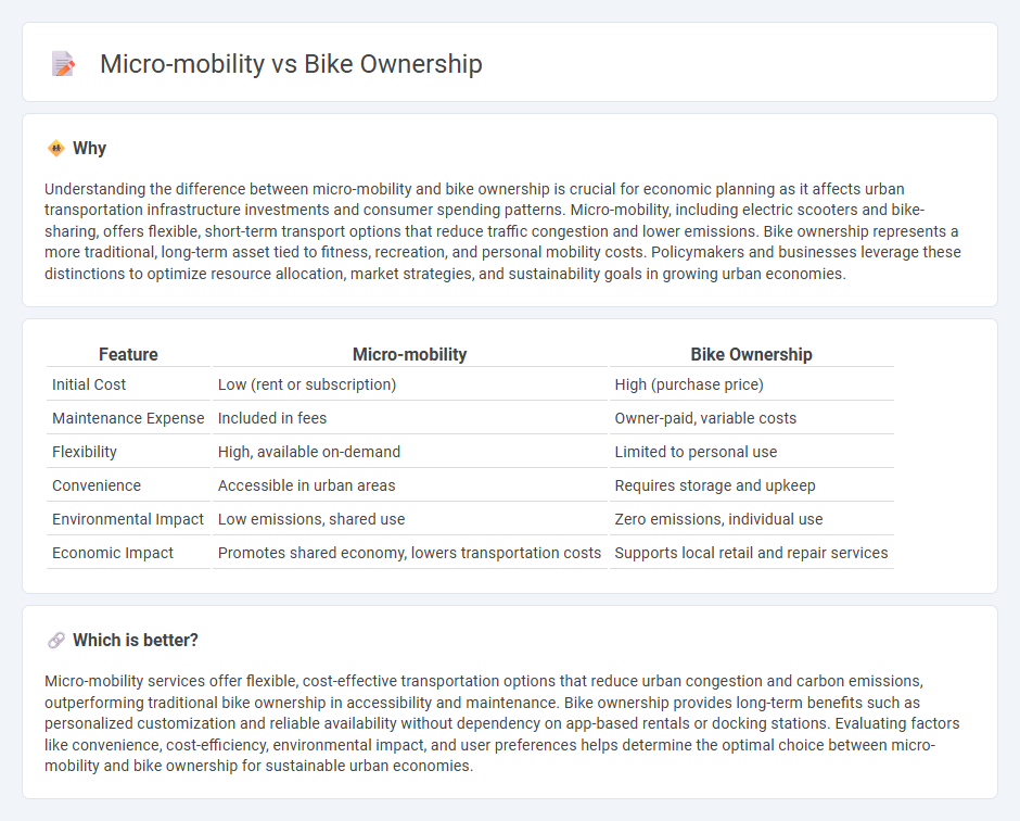 Micro-Mobility vs Bike Ownership in Economy