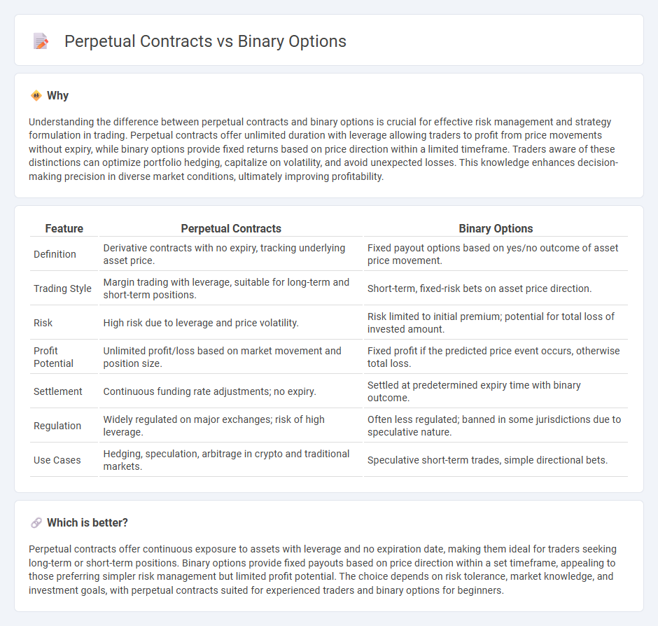 Perpetual Contracts vs Binary Options in Trading