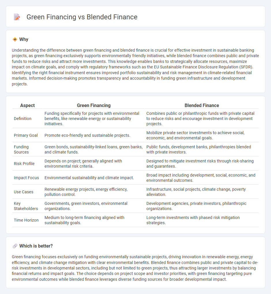Green Financing vs Blended Finance in Banking