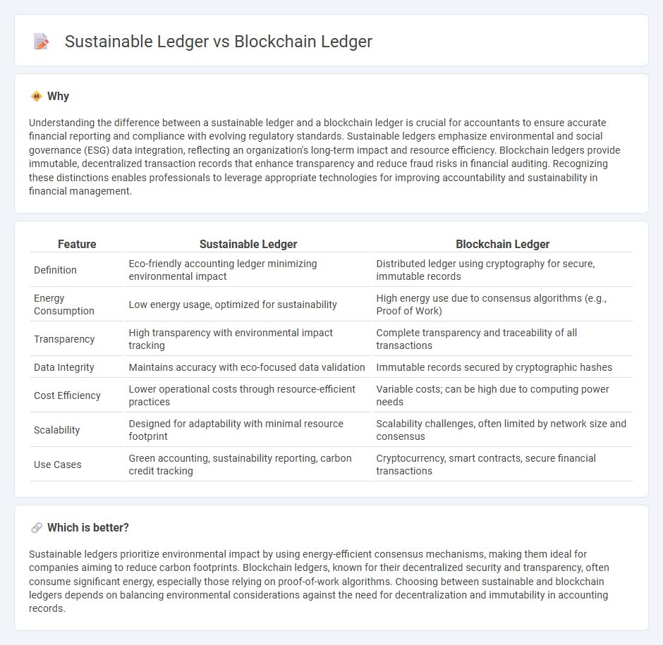 Sustainable Ledger vs Blockchain Ledger in Accounting