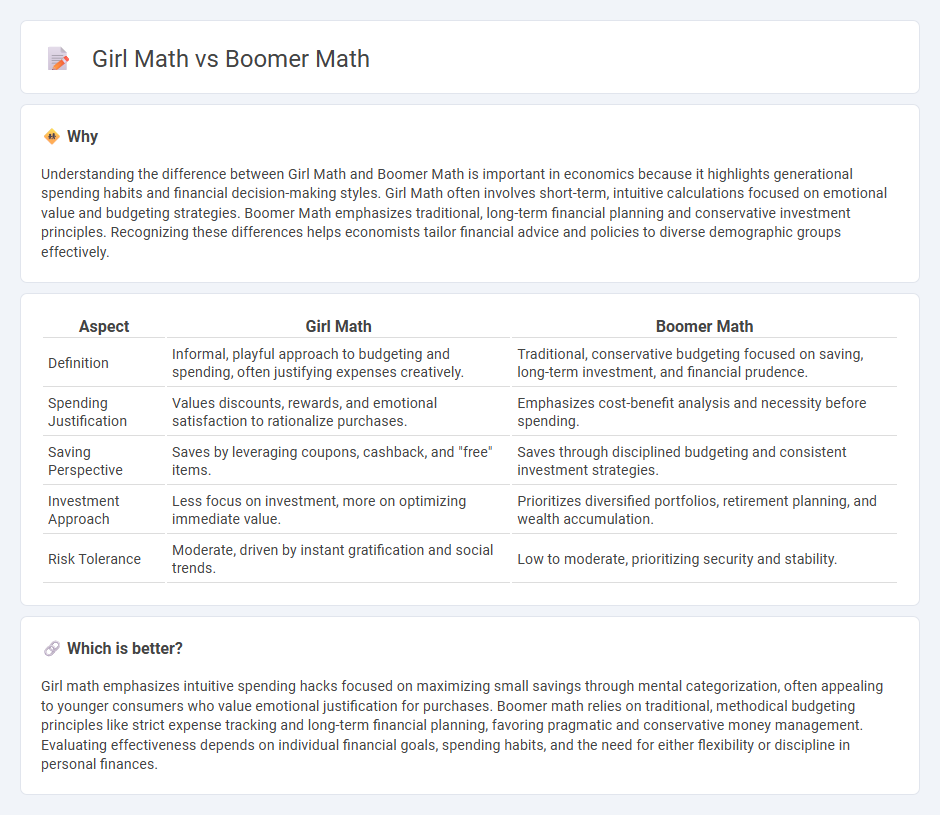 Girl Math vs Boomer Math in Economy