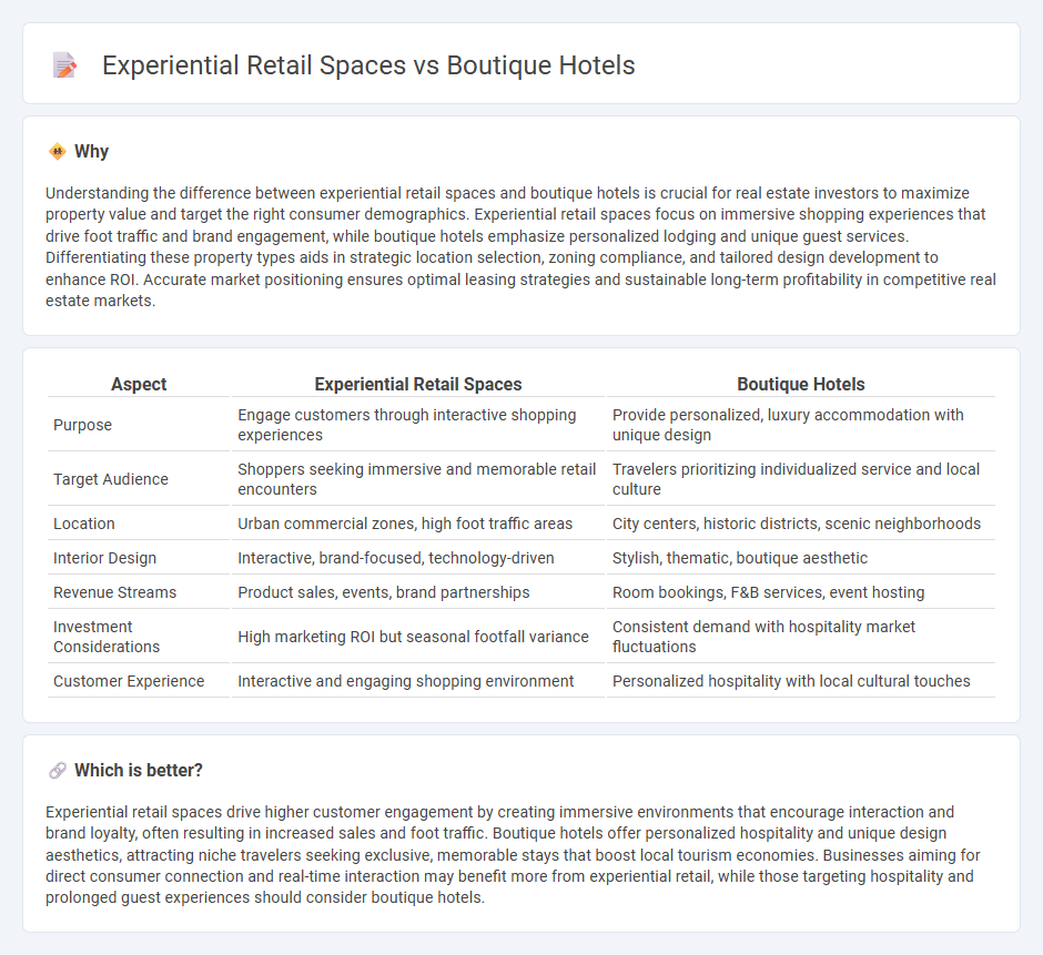 Experiential Retail Spaces vs Boutique Hotels in Real Estate