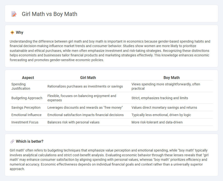 Girl Math vs Boy Math in Economy