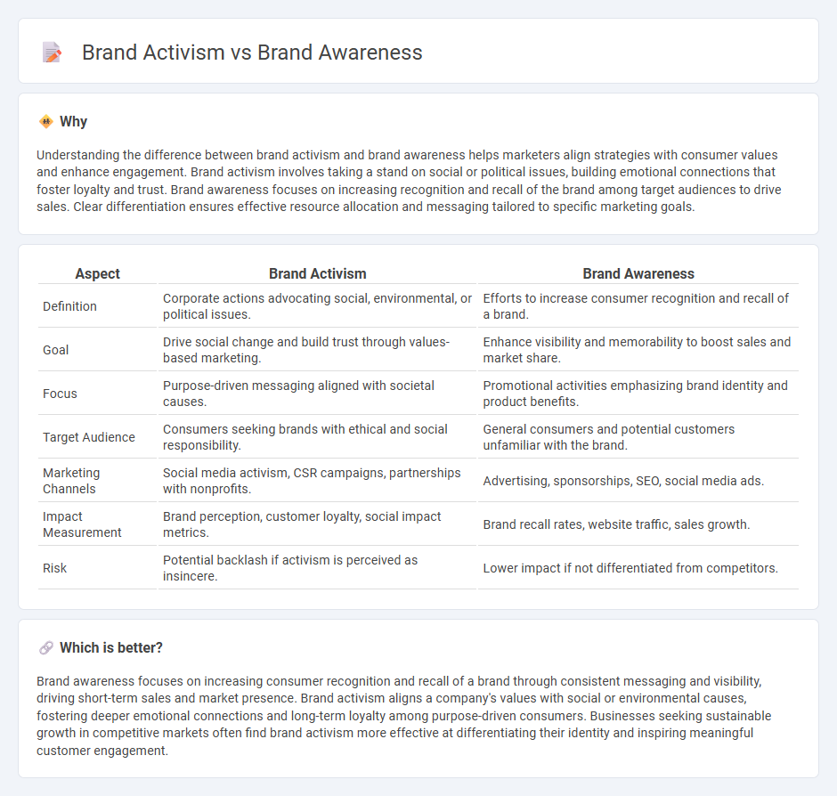 Brand Activism vs Brand Awareness in Marketing
