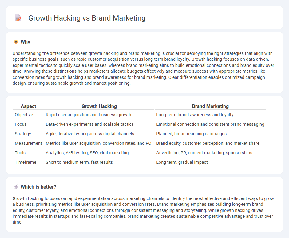 Growth Hacking vs Brand Marketing in Marketing