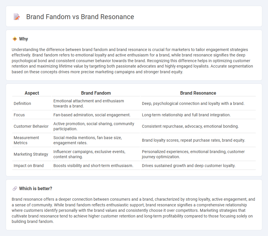 Brand Fandom vs Brand Resonance in Marketing