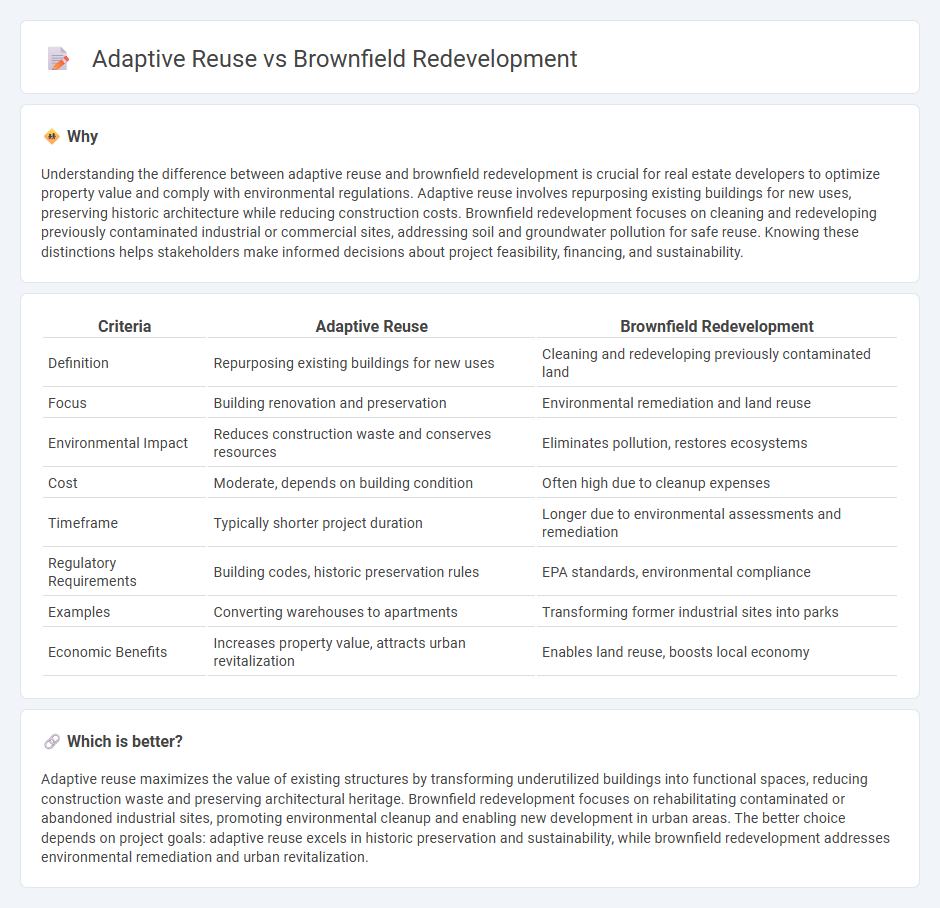 Adaptive Reuse vs Brownfield Redevelopment in Real Estate