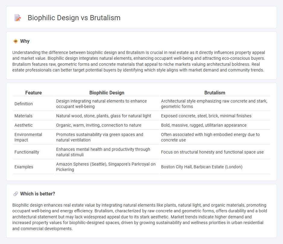 Biophilic Design vs Brutalism in Real Estate