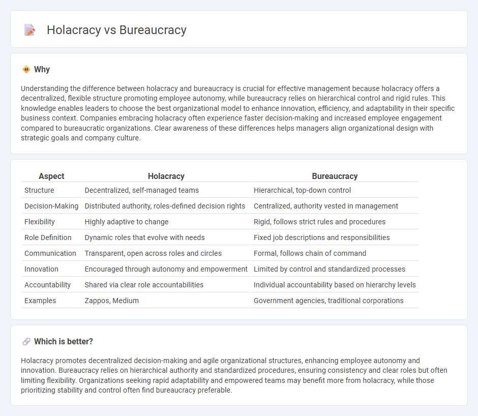 Holacracy vs Bureaucracy in Management